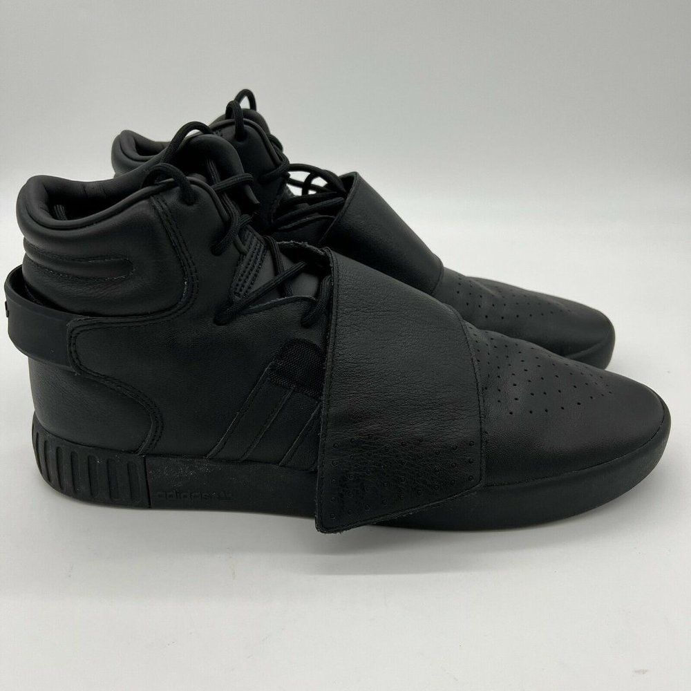 Adidas Tubular Invader Strap Men's Shoes Black Size 11.5